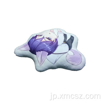 かわいいアニメの形をした枕